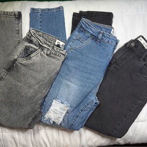 Boy Jeans Kids Lot of 3 Cotton On Size 13-14 Black and Blue Distressed